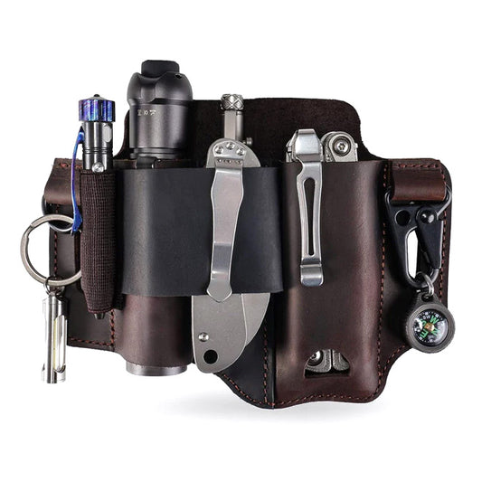 Viperade PJ36 Leather Multitool Sheath, Brown