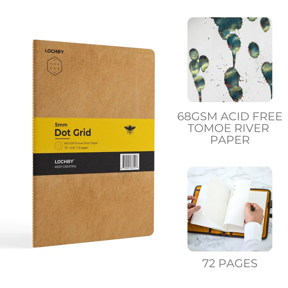 Lochby Field Folio Tomoe River Notebooks B5, Dot Grid