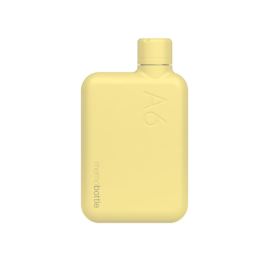 Memobottle™ A6 Stainless Steel 500ml, Butter Yellow