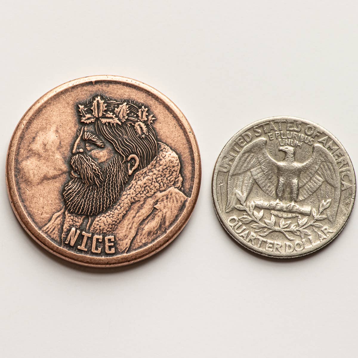 Shire Post Mint Naughty or Nice Copper Decision Maker Keepsake token