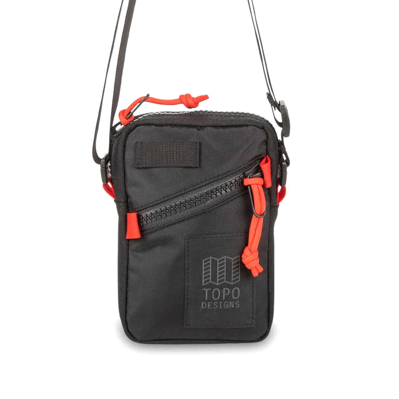 Topo Designs Mini Shoulder Bag 1L, Black / Red