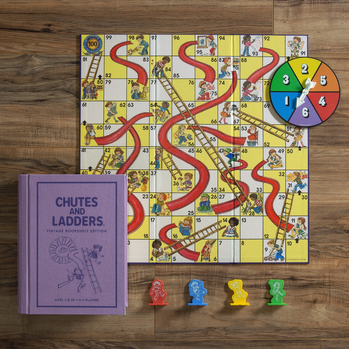 WS Game Company Vintage Bookshelf Edition, Chutes and Ladders