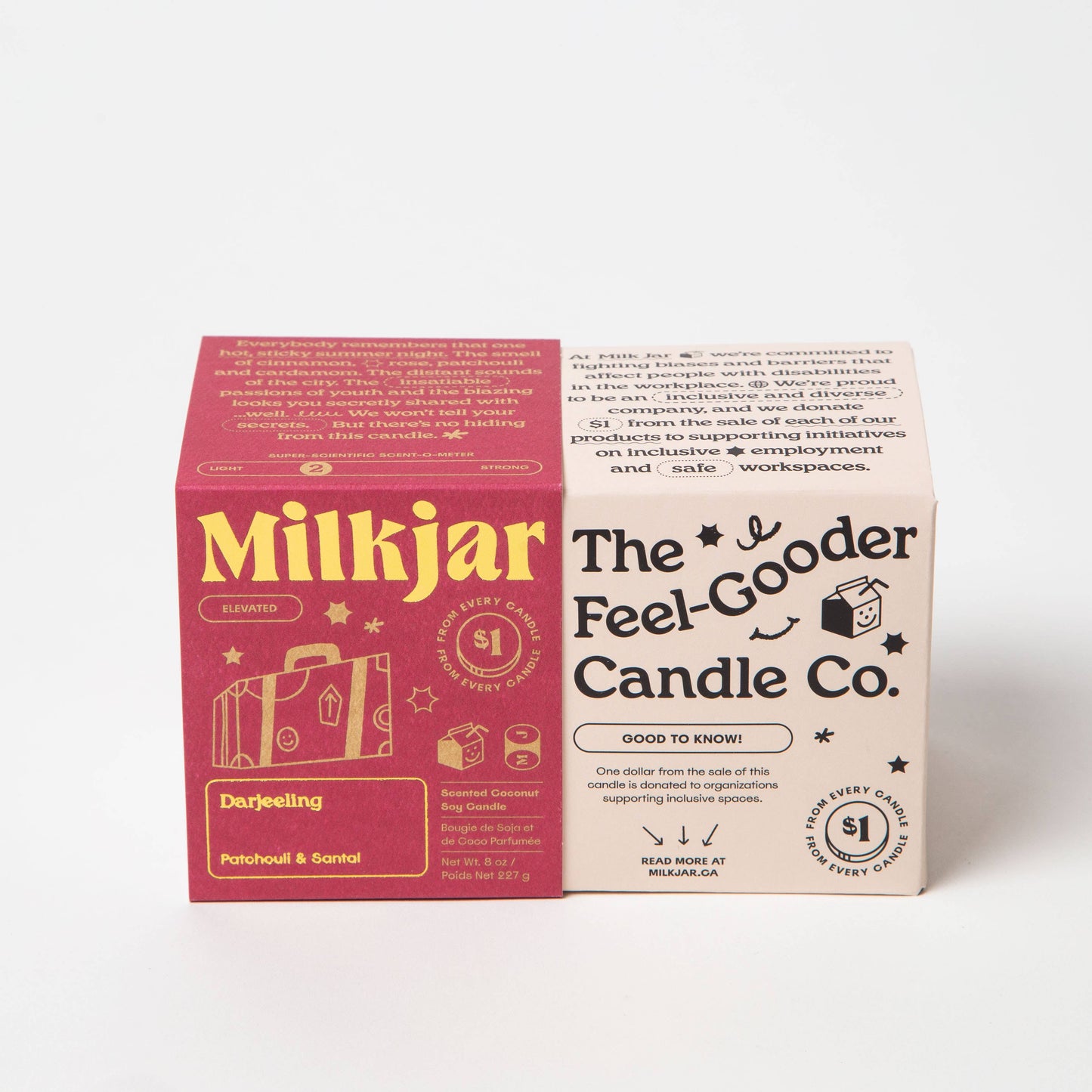 Milk Jar Candle Co. Darjeeling - Patchouli & Santal Coconut Soy, 8oz