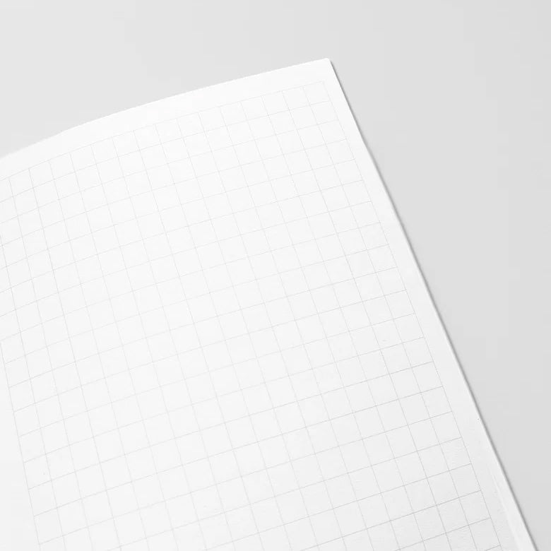 Cloth & Paper Travel Notebook A5 Slim, Weekly Graph Matcha