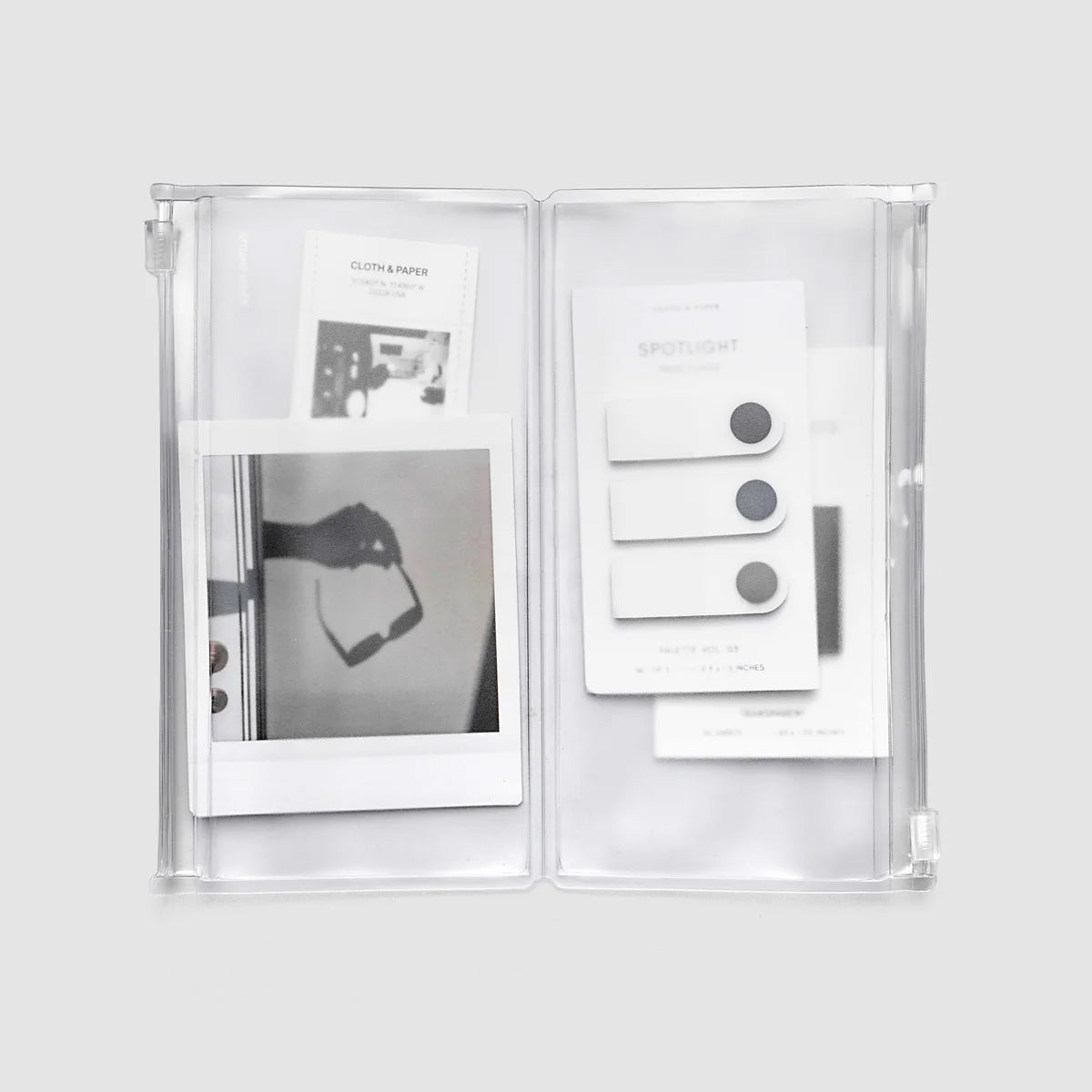 Cloth & Paper Storage Holder Travel Notebook, Pocket Plus