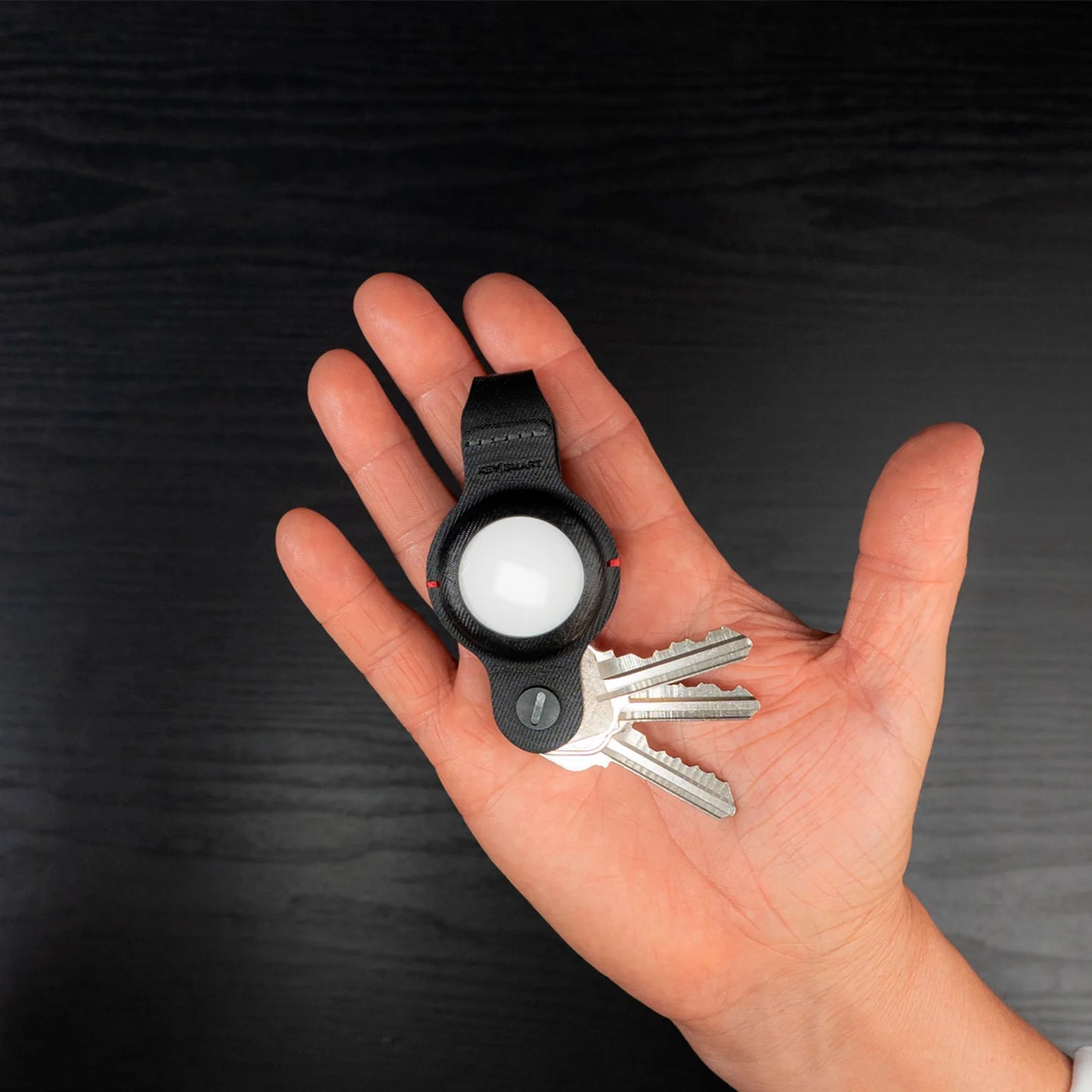 KeySmart® Air Vegan Leather, Black