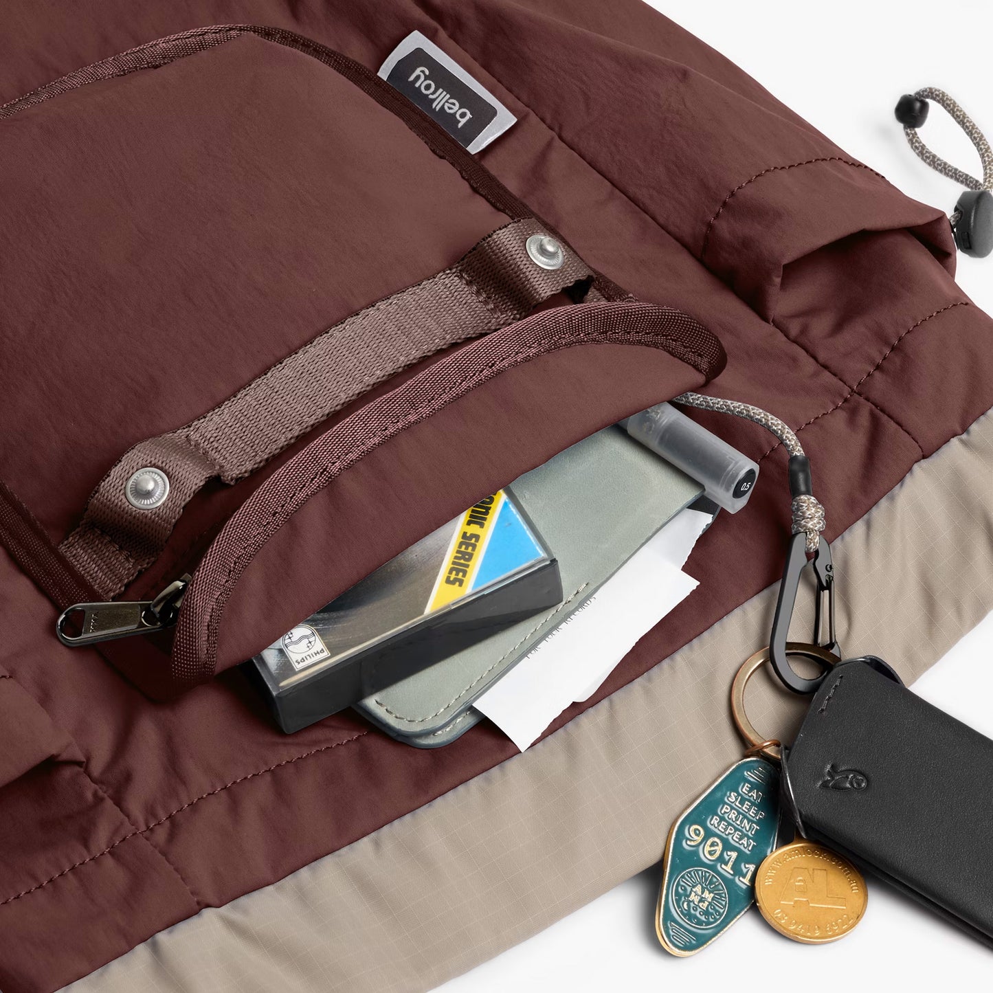 Bellroy Cinch Minipack 9L, Burgundy