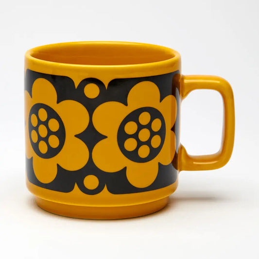Magpie x Hornsea Mug, Geo Flower Yellow