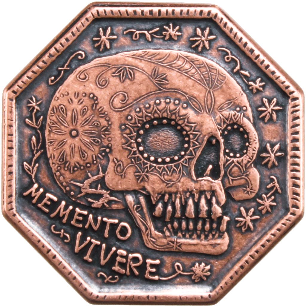 Shire Post Mint Memento Mori / Memento Vivere Copper Reminder Coin
