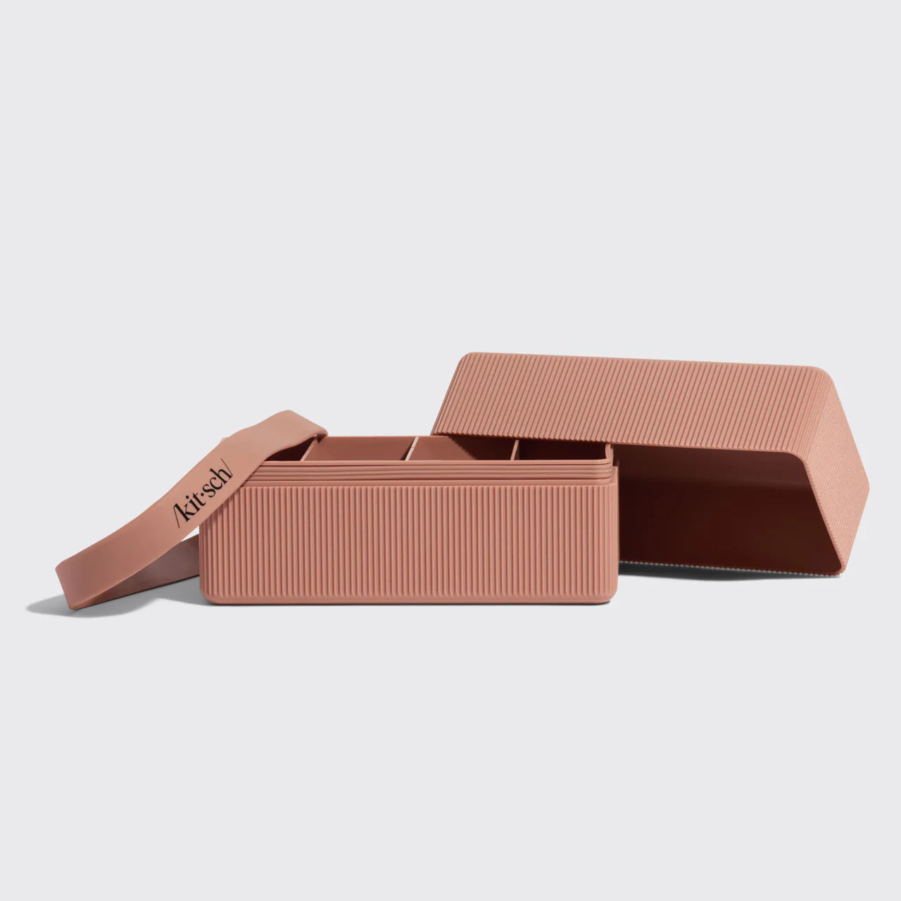 KITSCH 4-Compartment Travel Case, Terracotta