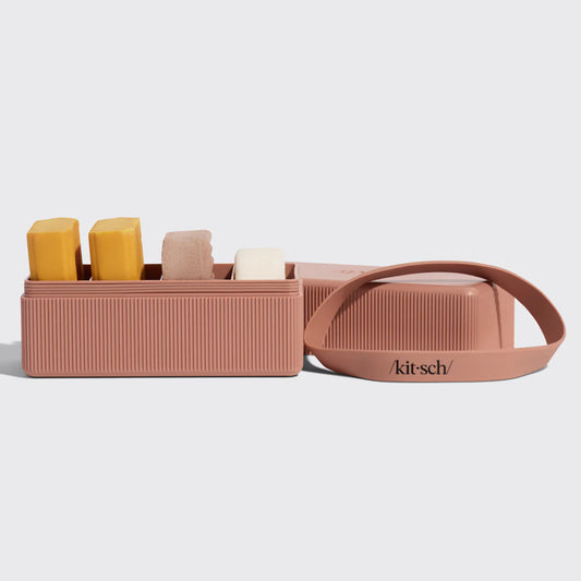 KITSCH 4-Compartment Travel Case, Terracotta
