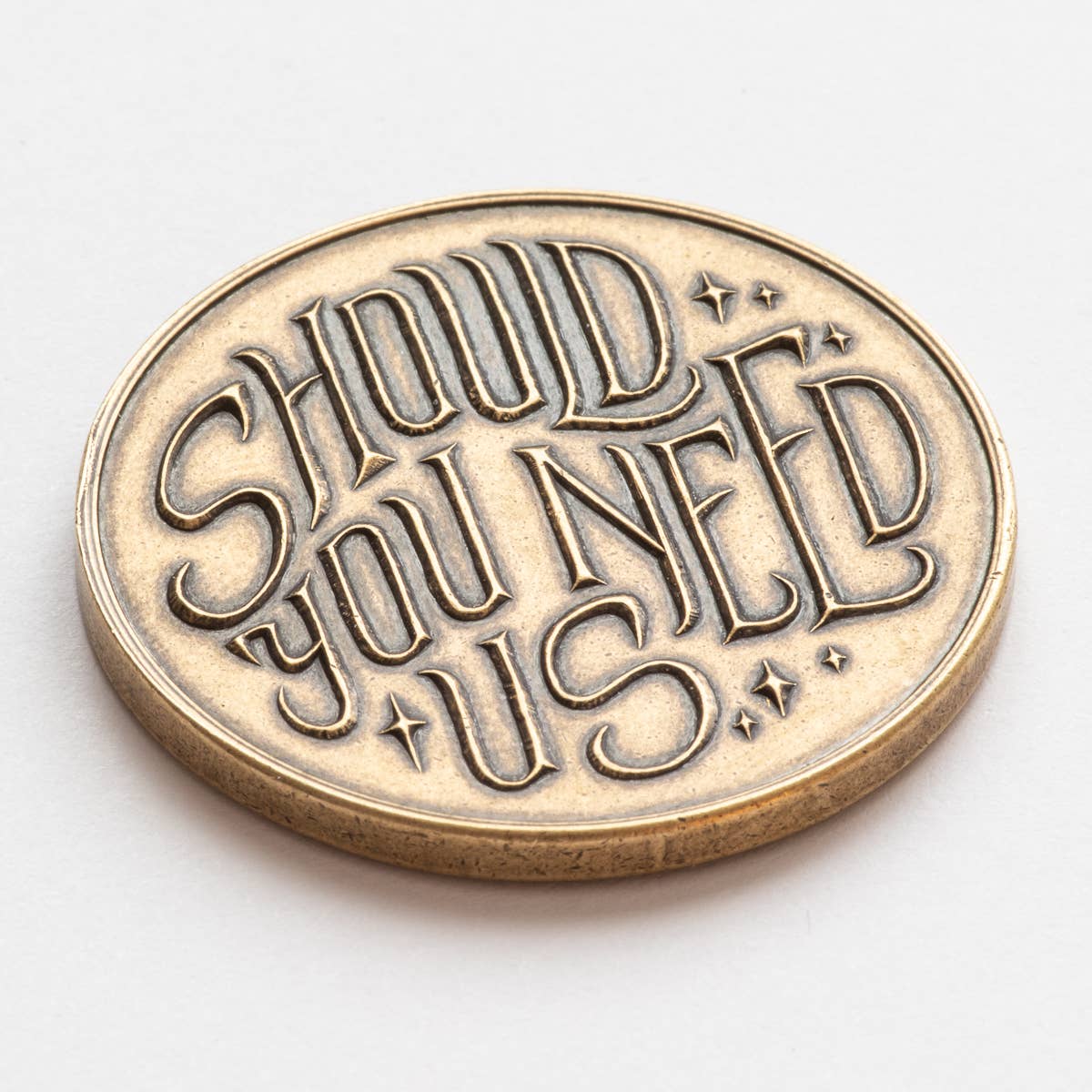 Shire Post Mint Labyrinth | Should You Need Us Bronze Friendship Token