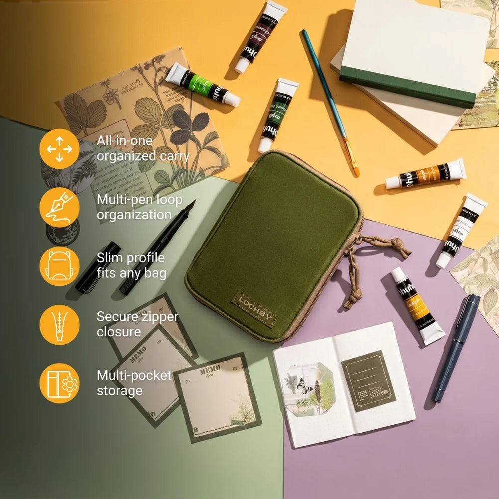 Lochby Daily Folio A6, Olive