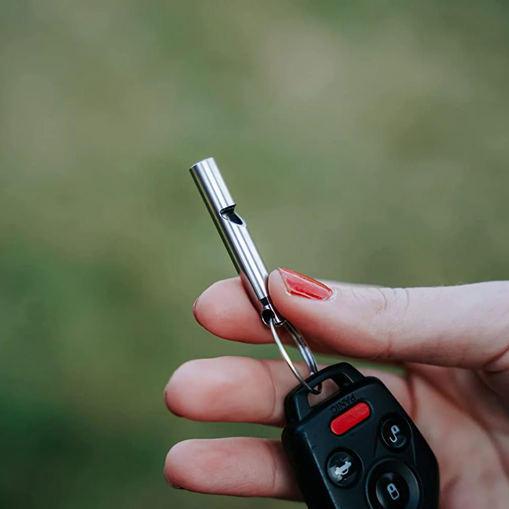 Daily Carry Co TiWhistle Titanium Emergency Whistle, Polished Titanium