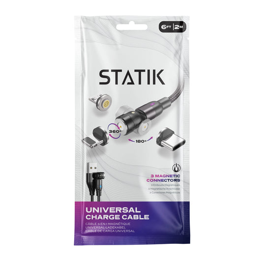 Statik® 360 2.0 Universal Charge Cable, 6 FT/2 M