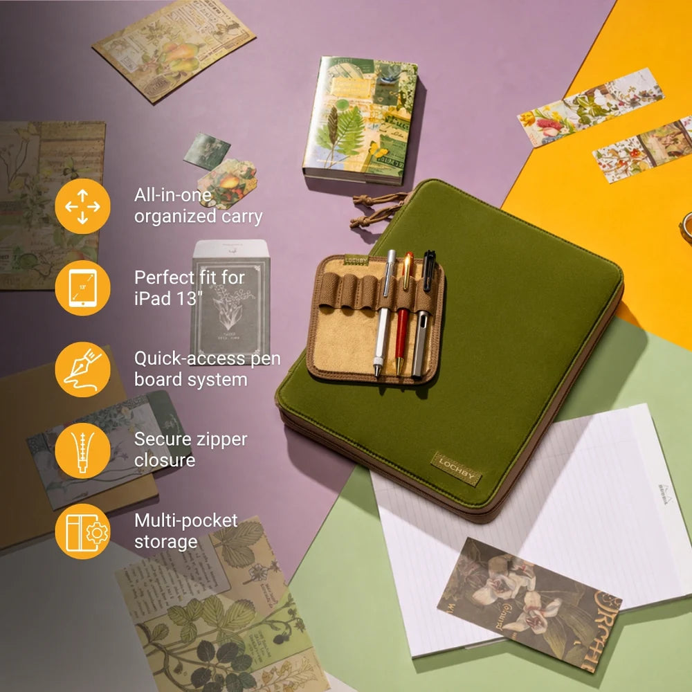 Lochby Daily Folio A4, Olive