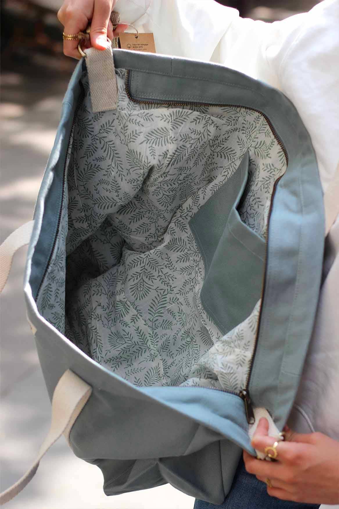 Hindbag Jean Weekend Bag, Sage Green