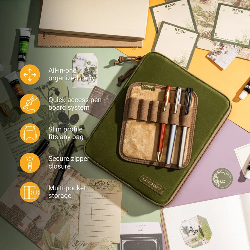 Lochby Daily Folio A5, Olive