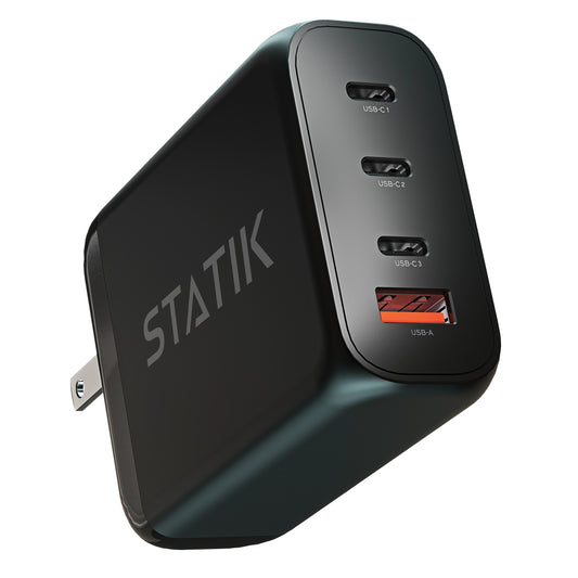 Statik 100W Gan Power Adapter 4 Ports Wall Charger