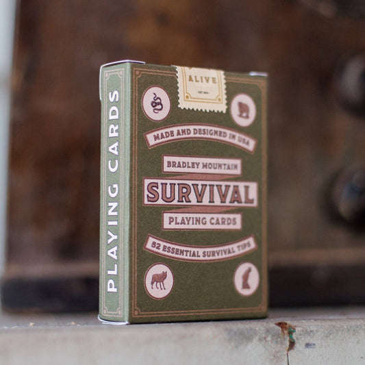 Bradley Mountain Survival Playing Cards, Green
