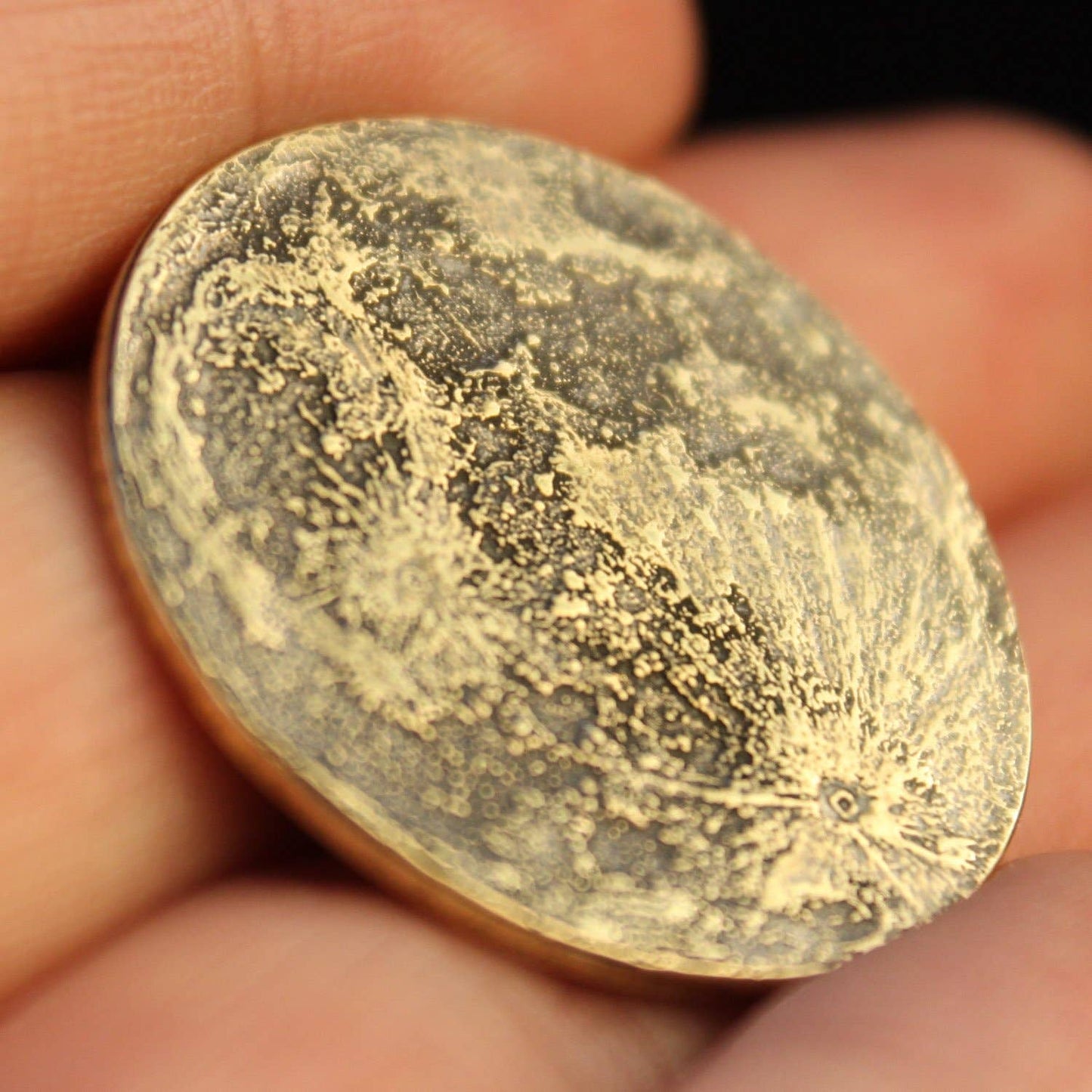 Shire Post Mint Harvest Full Moon Brass Coin Small 26mm