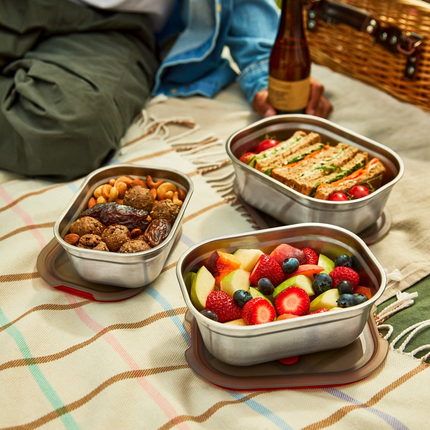 Black + Blum Meal Prep Box Set x3, Small, Medium, Large