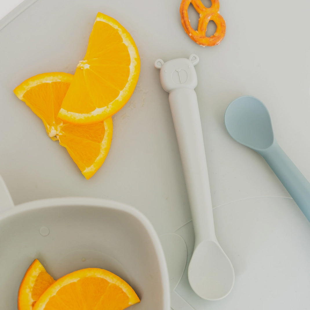 The Cotton Cloud Ergonomic Silicone Spoon Set Lili, Indigo
