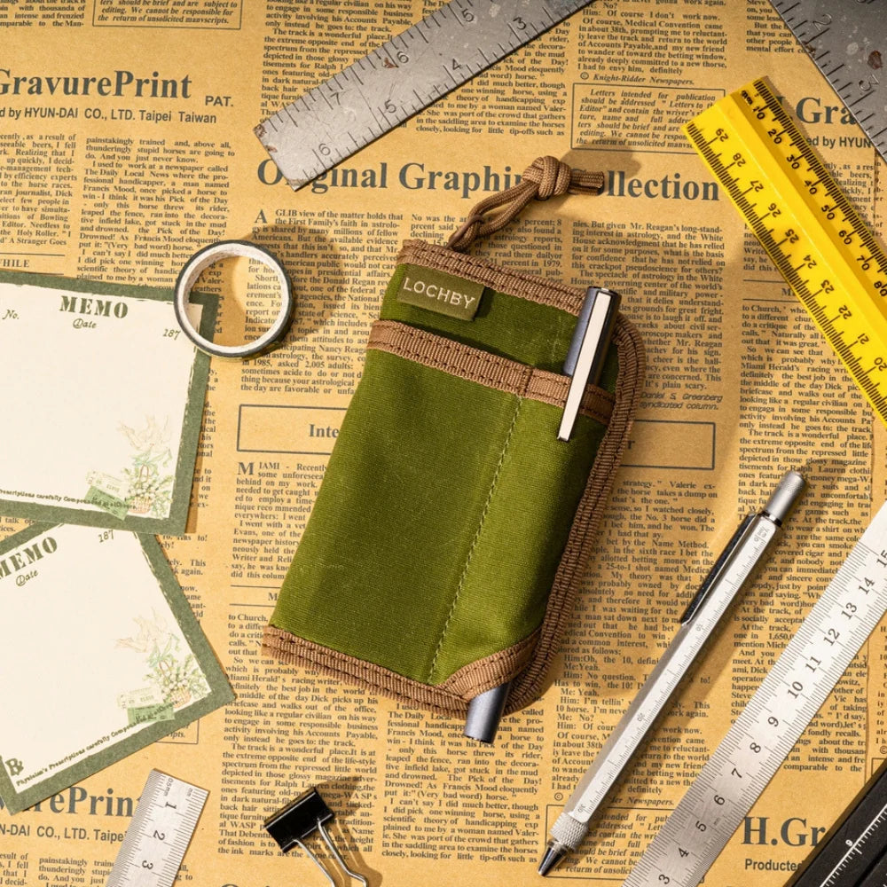 Lochby Mini Pocket Journal, Olive
