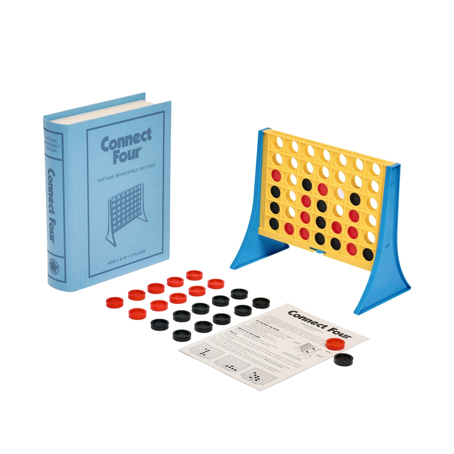 WS Game Company Vintage Bookshelf Edition, Connect Four