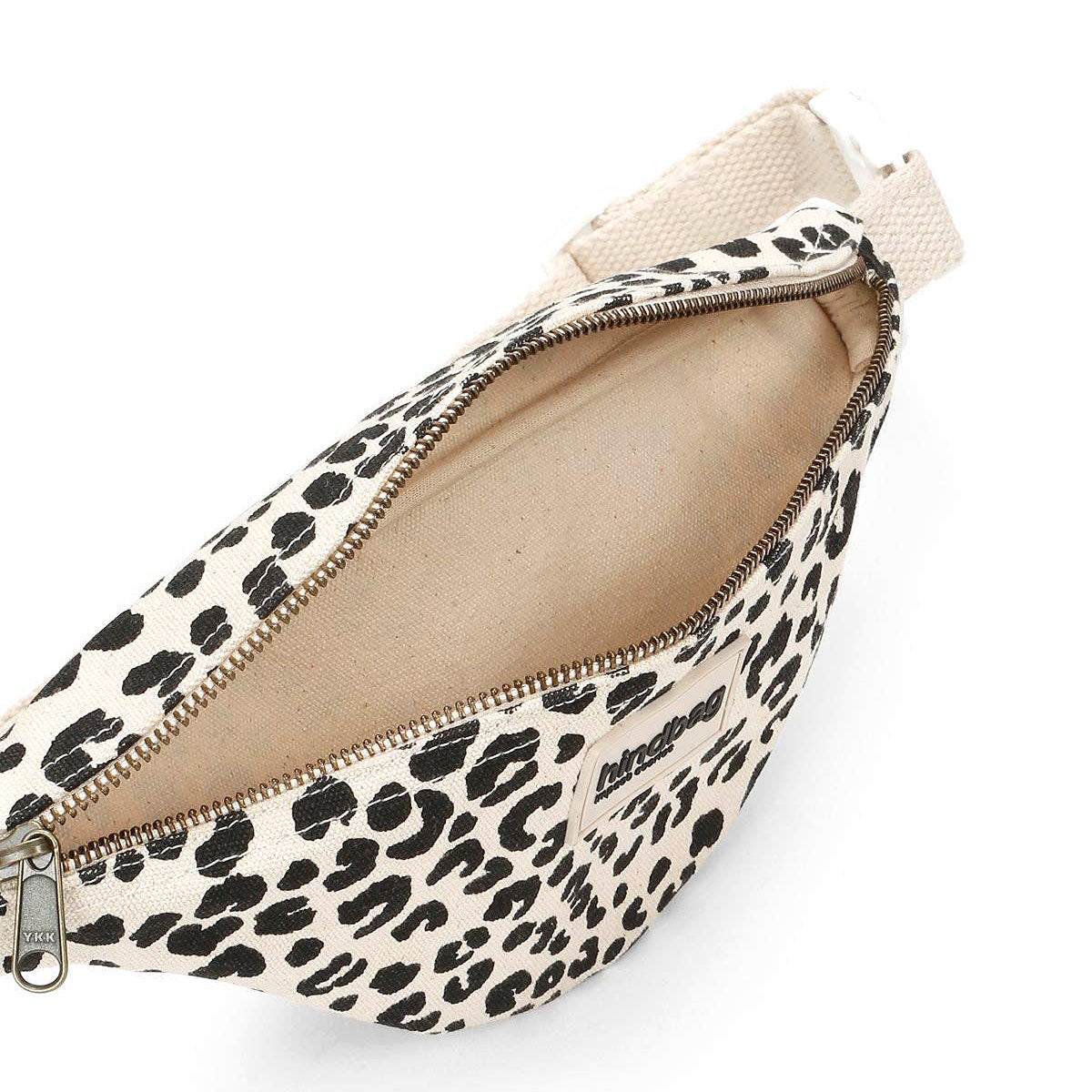 Hindbag Augustin Kids' Fanny Pack, Leopard Off-White