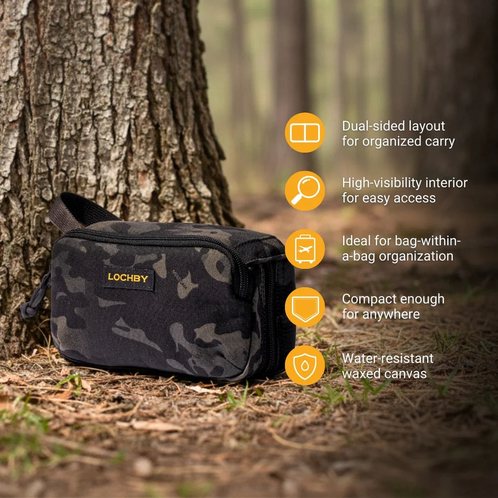 Lochby Mini Venture Pouch, Black Multicam