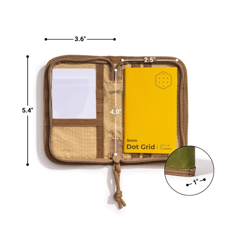 Lochby Mini Pocket Journal, Olive