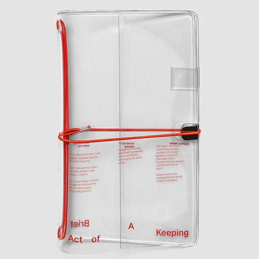 Cloth & Paper Act of Keeping Travel Cover Clear Vinyl, A5 Slim