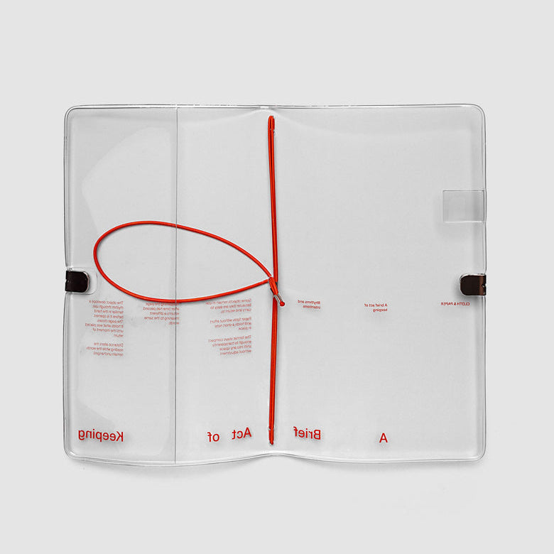 Cloth & Paper Act of Keeping Travel Cover Clear Vinyl, A5 Slim