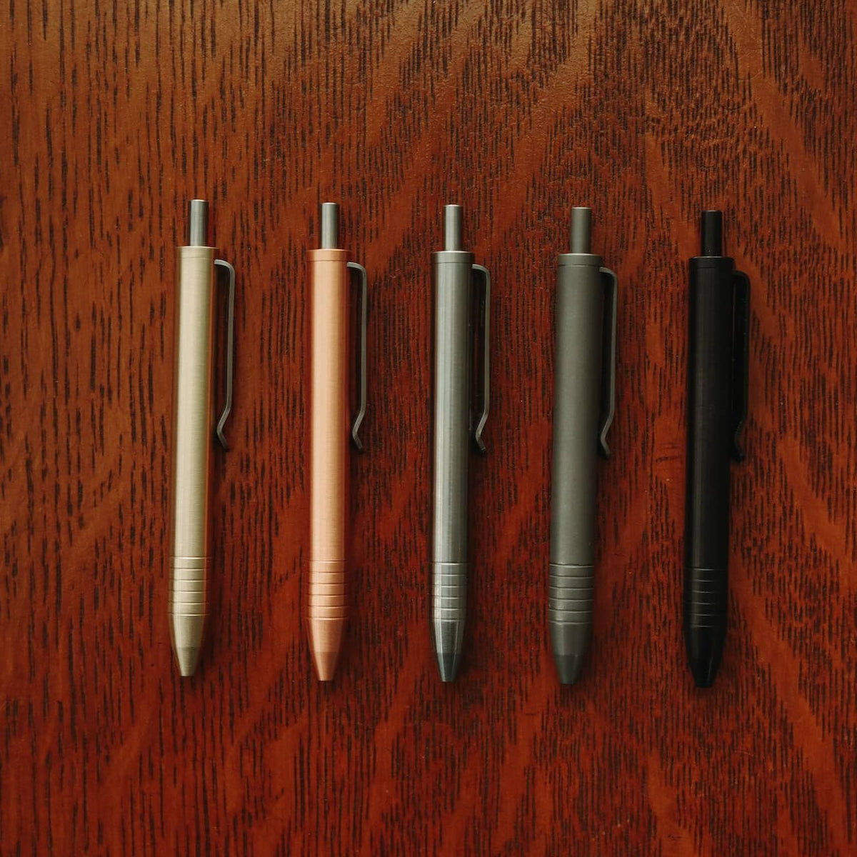 Big i Design Mini Click Pen, Titanium Machined Raw
