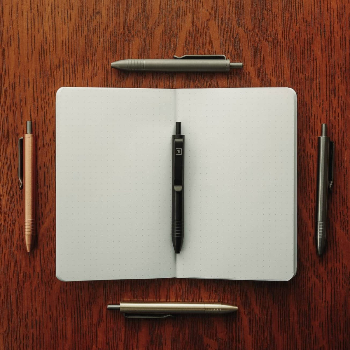 Big i Design Mini Click Pen, Titanium Machined Raw
