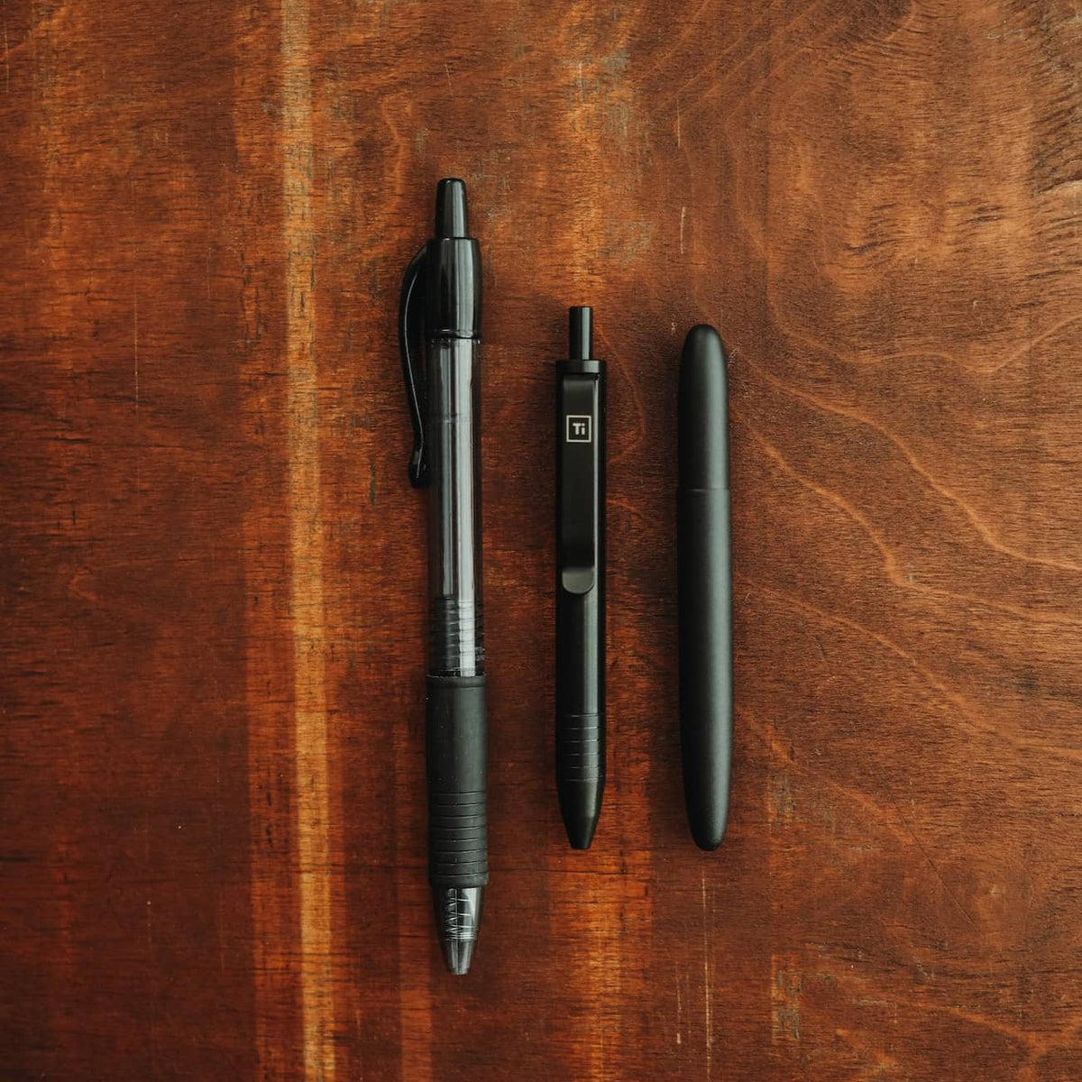 Big i Design Mini Click Pen, Titanium Stonewashed