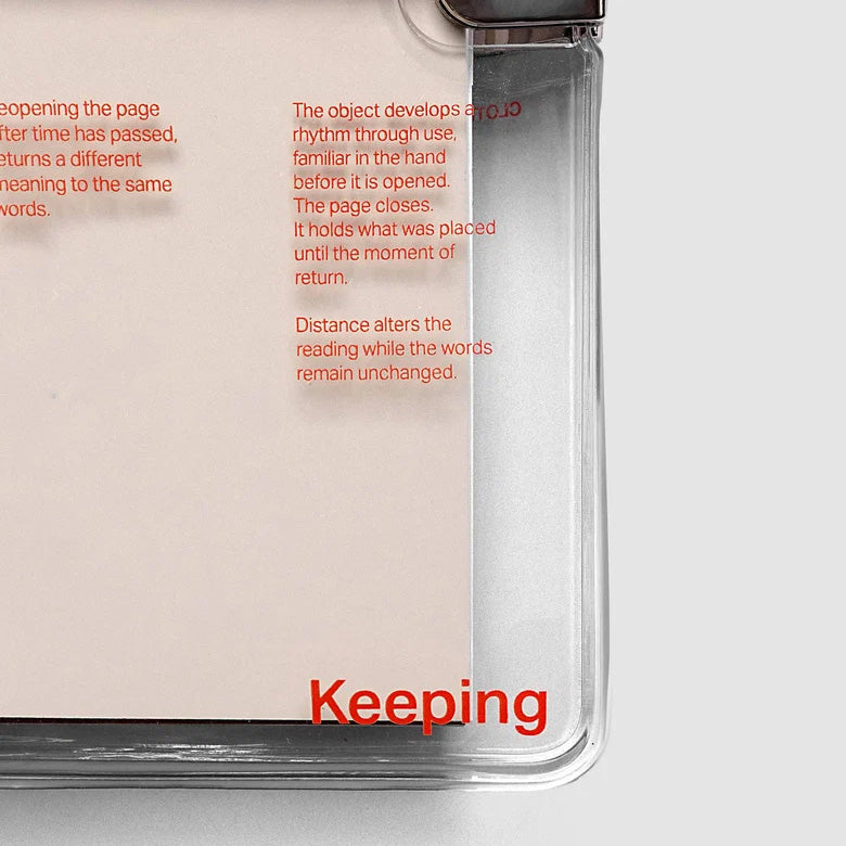 Cloth & Paper Act of Keeping Travel Cover Clear Vinyl, Pocket Plus