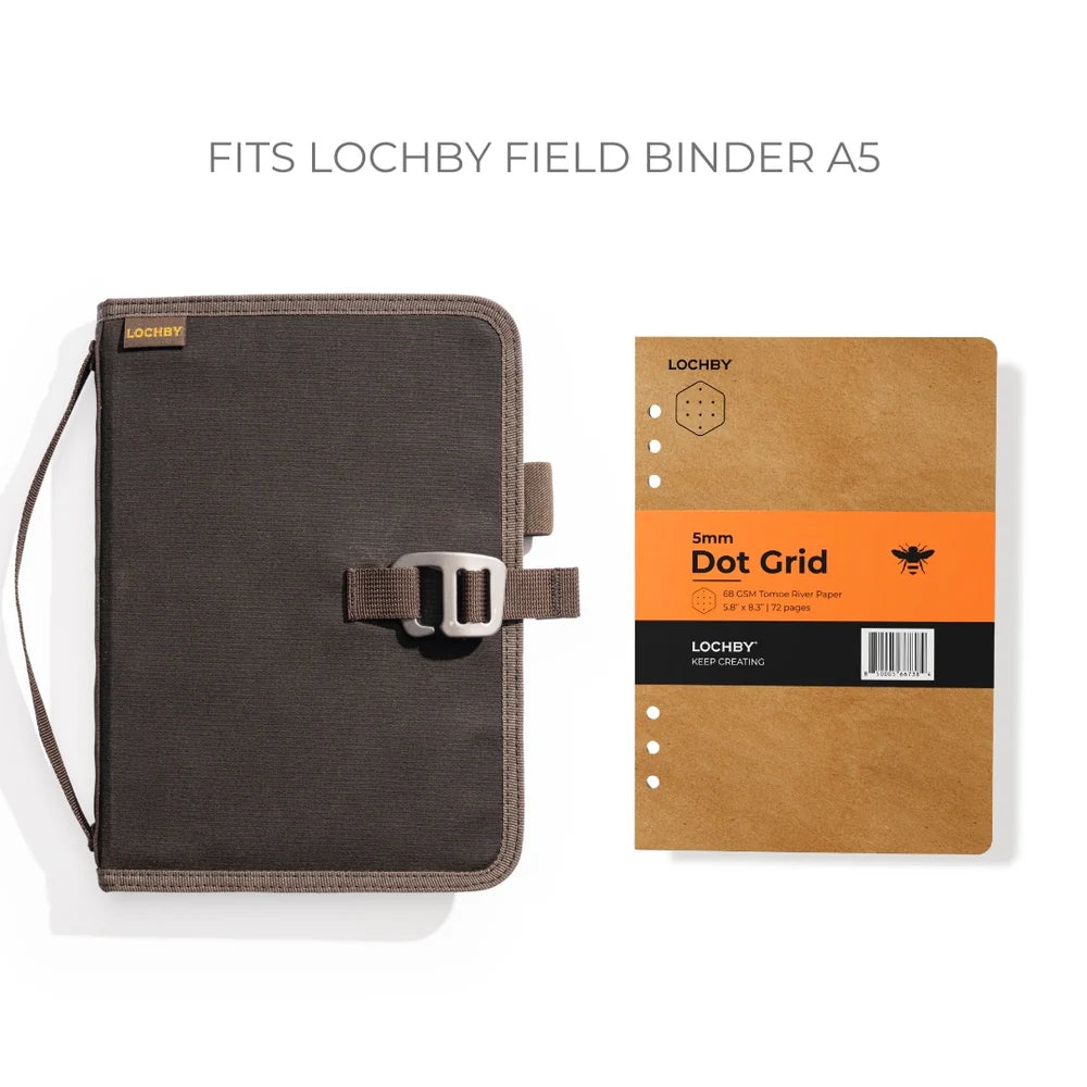 Lochby A5 Binder Refill (1-pack), Dot Grid