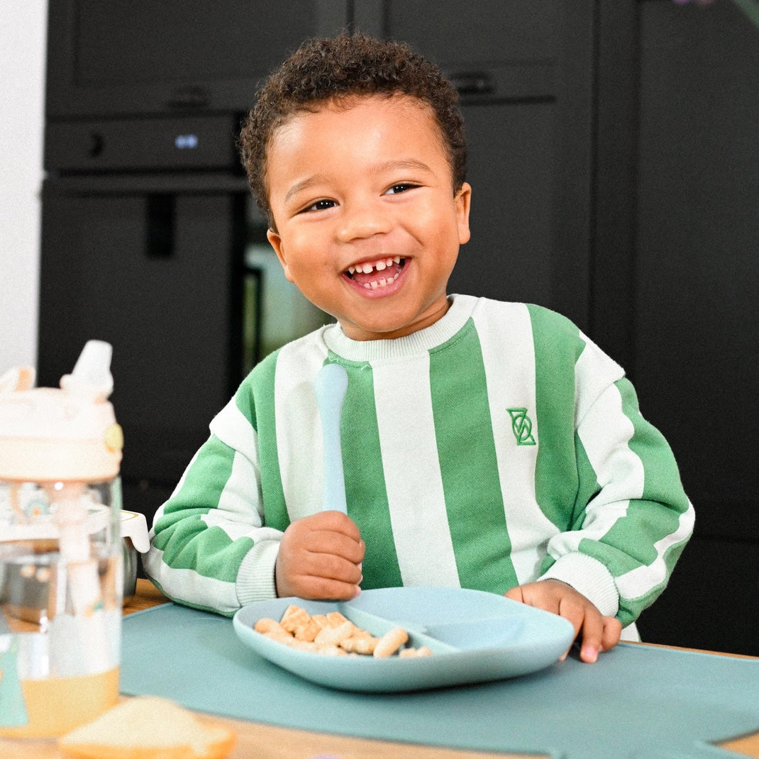 The Cotton Cloud Silicone Tableware Set, Tiny Bits Wasabi