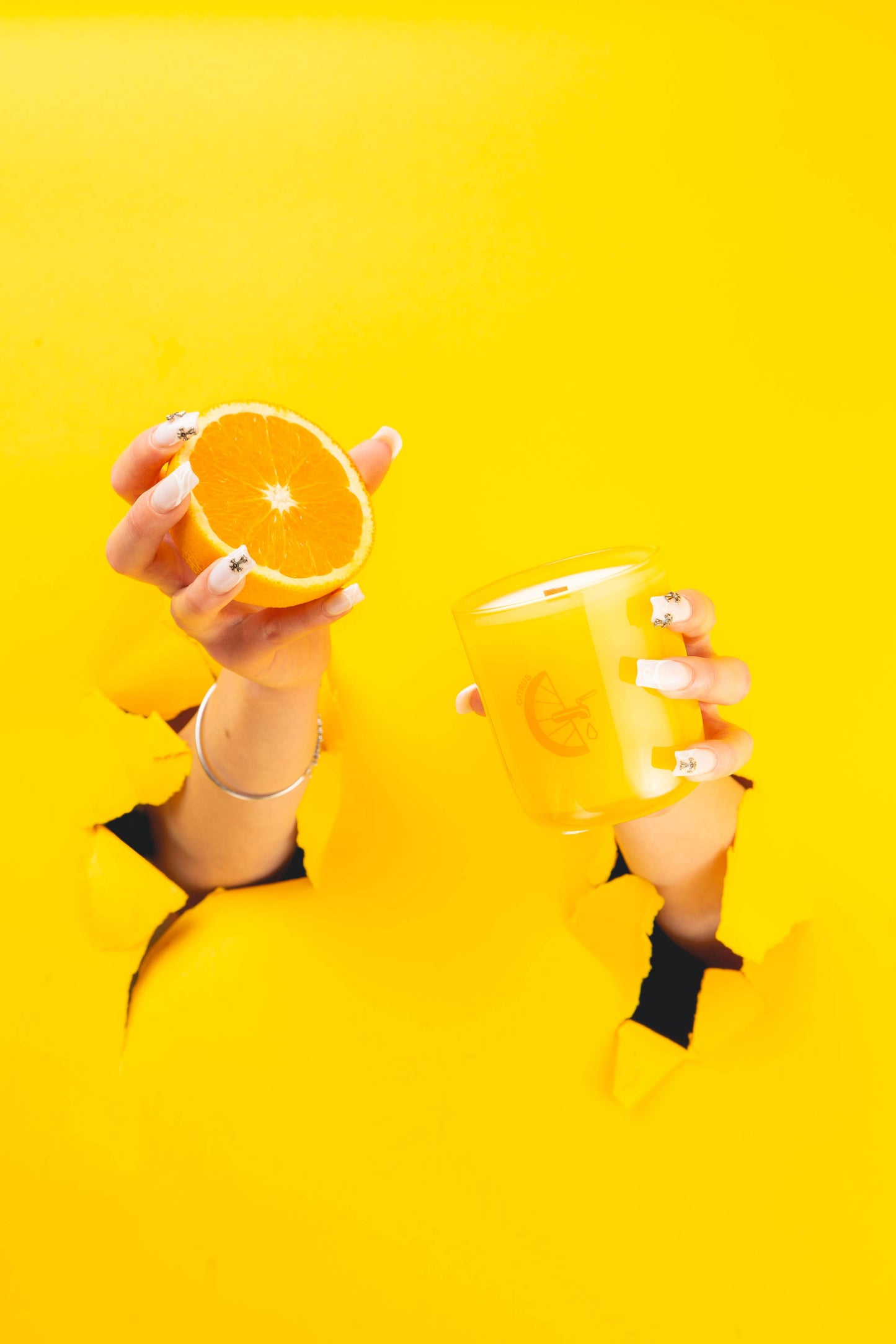 Milk Jar Candle Co. Citrus - Essential Oil Coconut Soy, 8oz