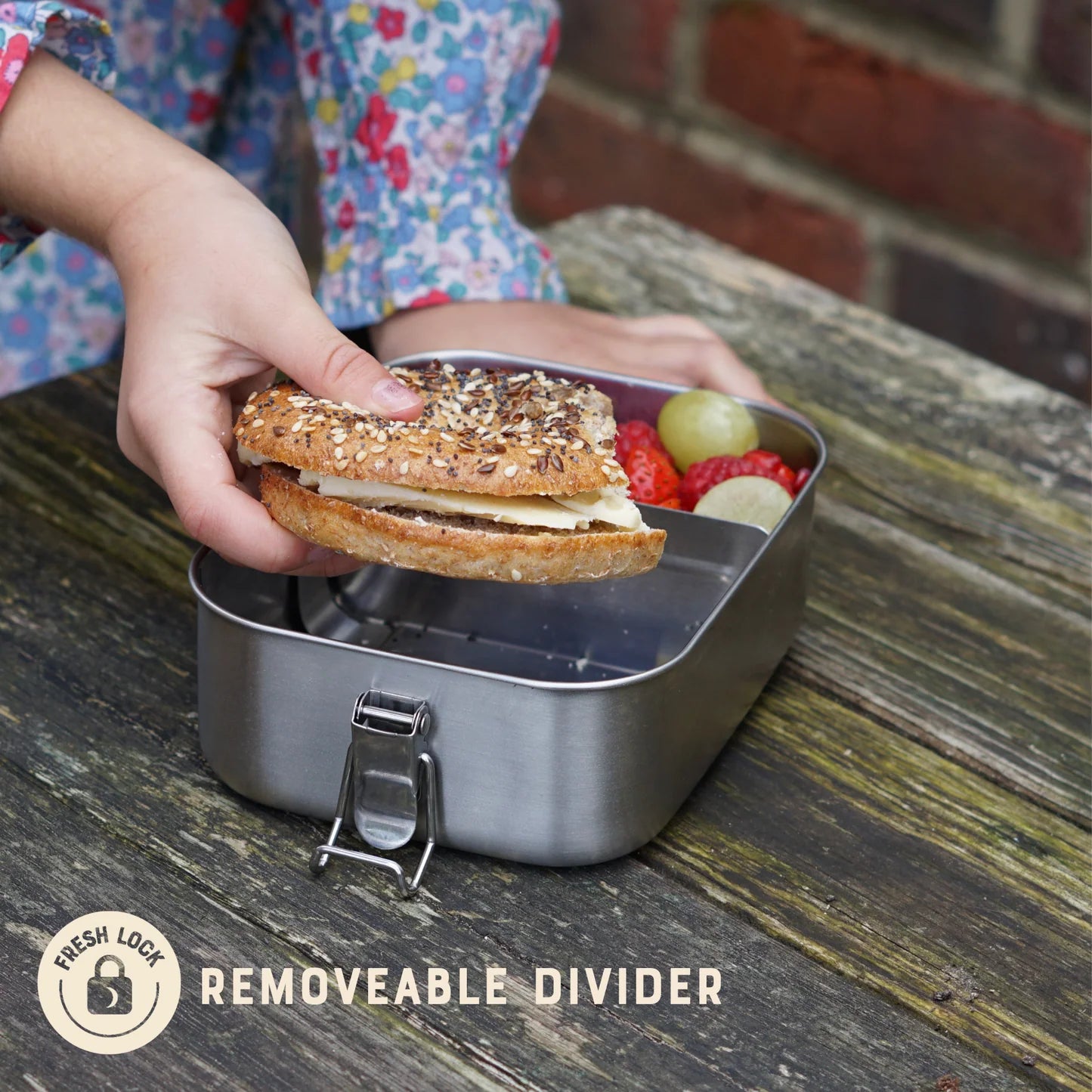 Moonmoon Stainless Steel Lunch Box, Small 0.8L