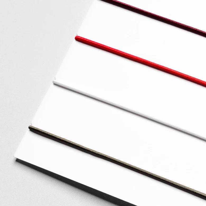 Cloth & Paper Exterior Bands Vinyl Travel Cover, Bordeaux, Rouge, White, & Olive