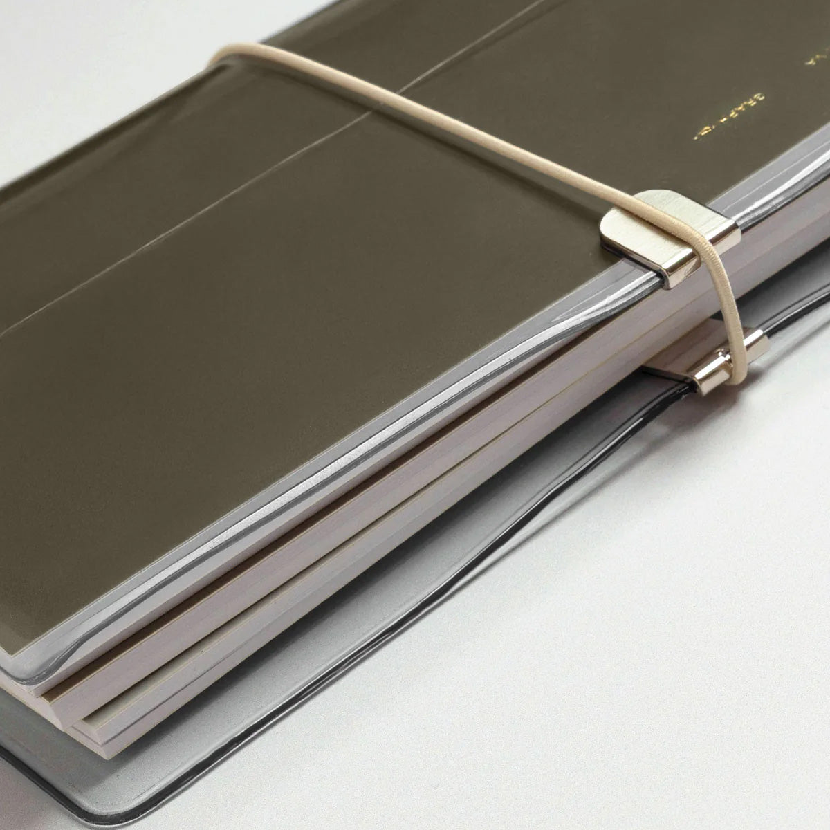 Cloth & Paper Clear Vinyl Travel Notebook Cover, A5 Slim