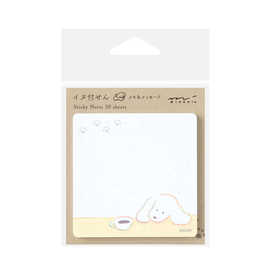 Midori Sticky Notes, Coffee and Dog