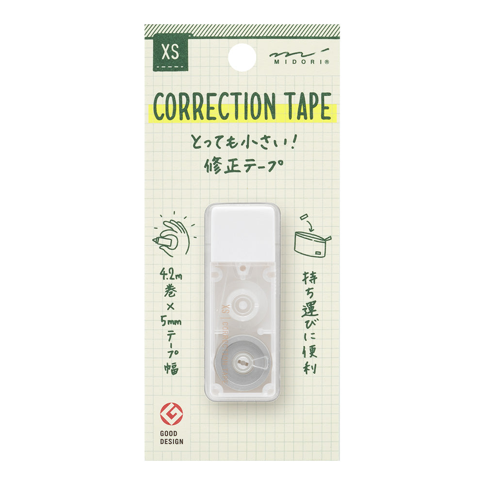 Midori XS Correction Tape, White