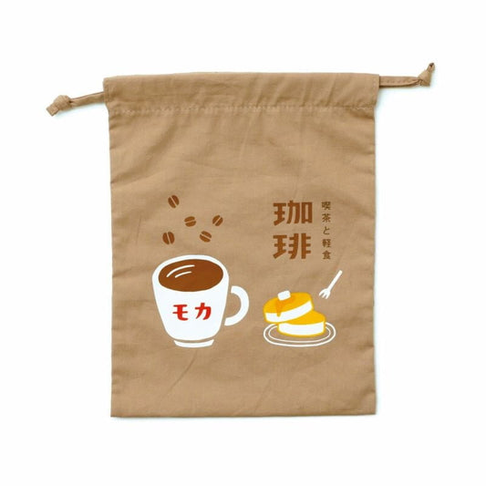 Hightide Retro Drawstring Bag Medium, Coffee
