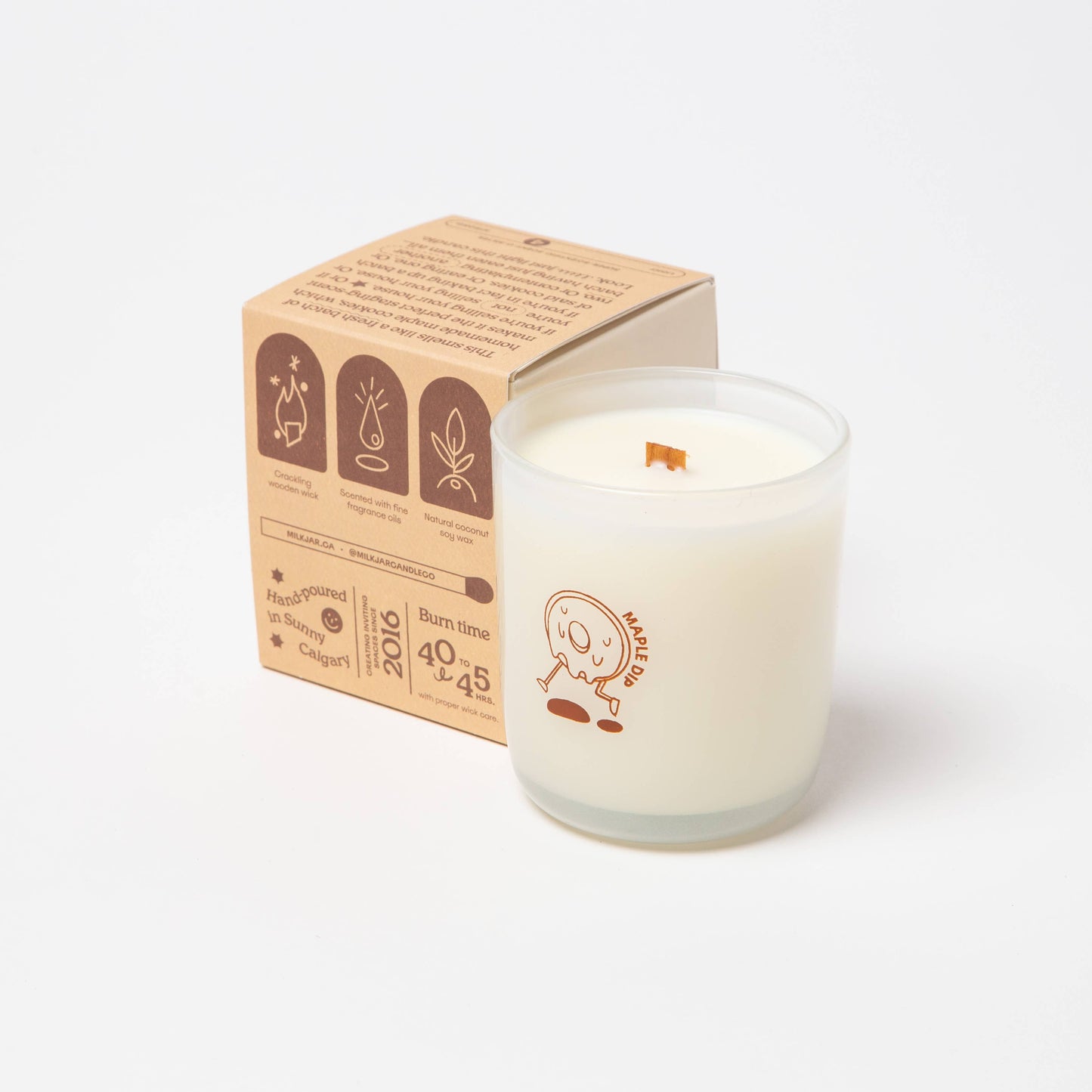 Milk Jar Candle Co. Maple Dip - Warm Maple Butter Coconut Soy, 8oz