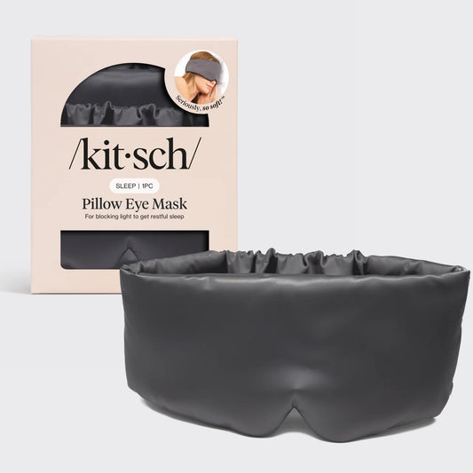 KITSCH The Pillow Eye Mask, Charcoal