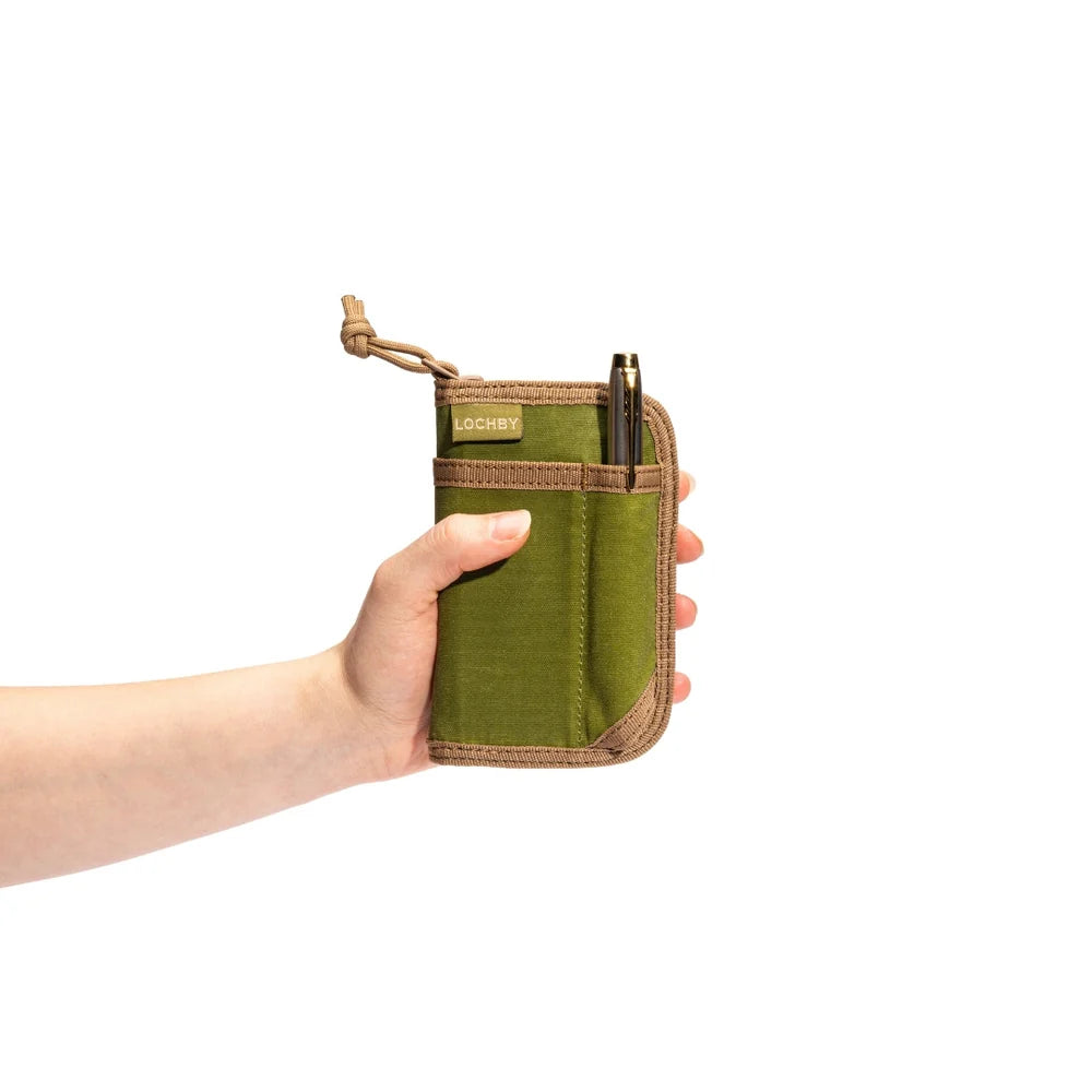 Lochby Mini Pocket Journal, Olive